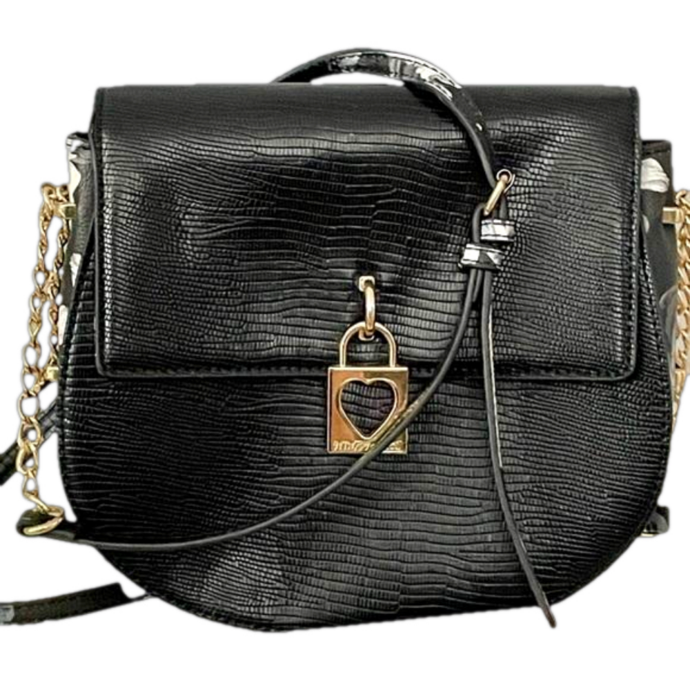 Betsey Johnson Crossbody Saddle Bag EUC